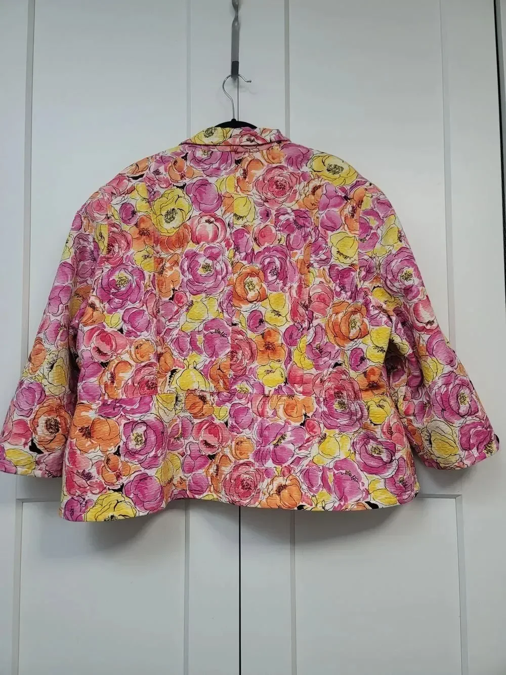 Nine West Vintage Floral Blazer Jacket Plus Size 24W